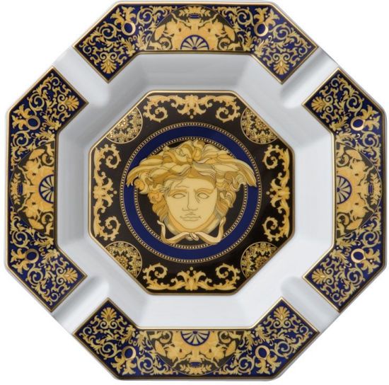 Пепельница 24 см., Versace MEDUSA BLAU арт. 14096-409620-27243